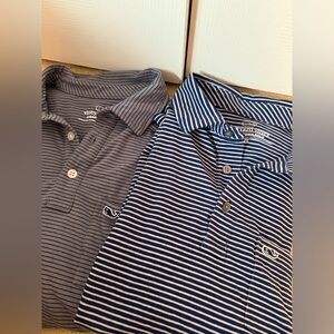 Two Vineyard Vines Men's Striped Polo Shirts